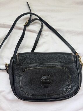 Dooney & Bourke Black Pebbled Leather Crossbody Bag